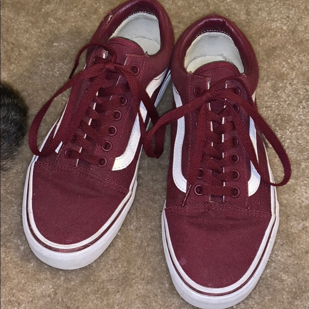 Maroon vans